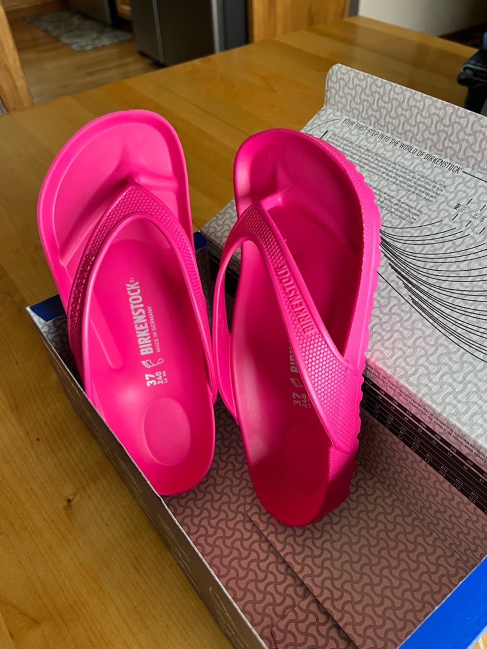 Birkenstock Women's Pink Gizeh EVA Thong Sandals